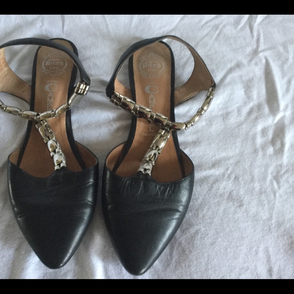 Black Jeffrey Campbell flats